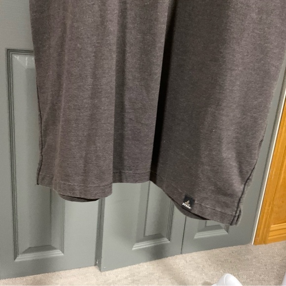 Prana XL Marco Polo Shirt Grey Short Sleeve Pocket Cotton Blend Size Med - Picture 9 of 9